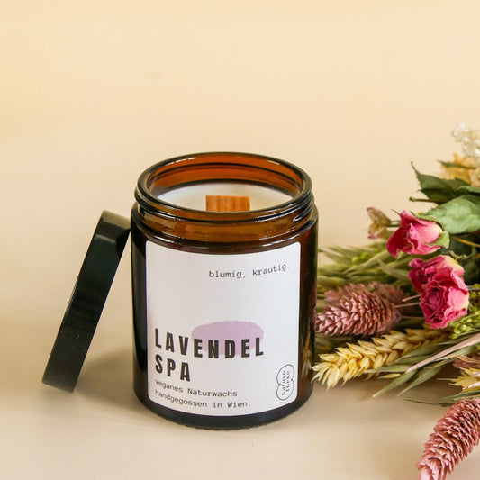 Lavendel Spa Duftkerze in Box