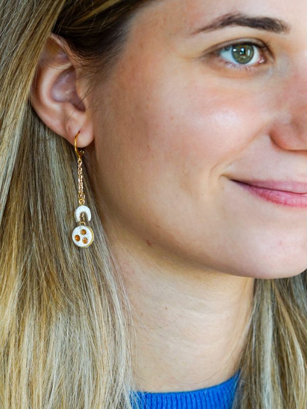 Keks Ohrring Linzeraugen, Vanillekipferl