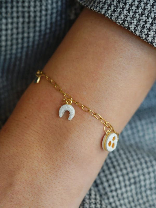 Keks Armband Linzeraugen, Vanillekipferl und Herz