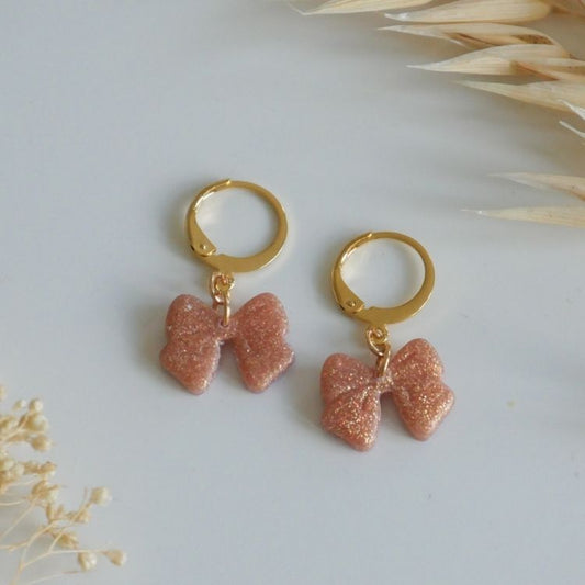 Masche Ohrringe in versch. Farben