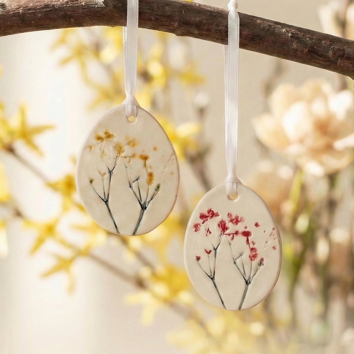 Osterei Anhänger aus Keramik