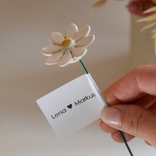Personalisierte Margerite – Gasgeschenk