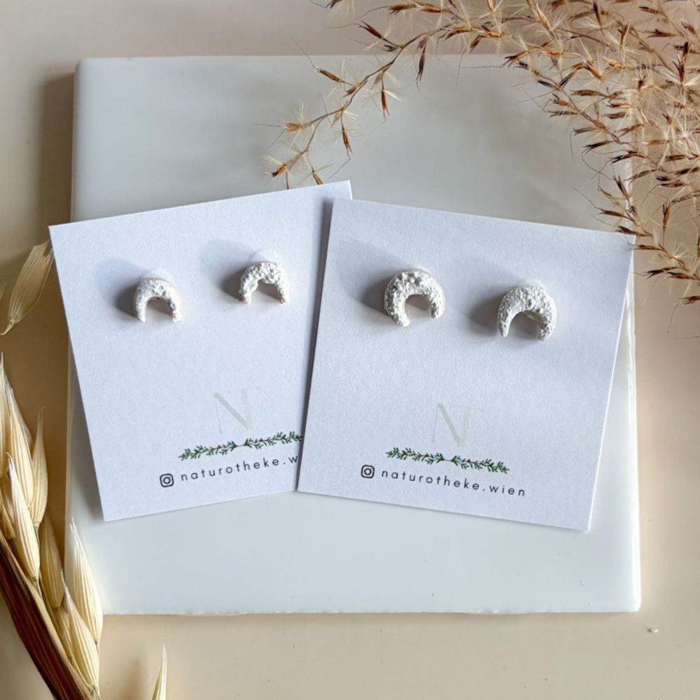 Vanillekipferl Keks Ohrringe Stecker