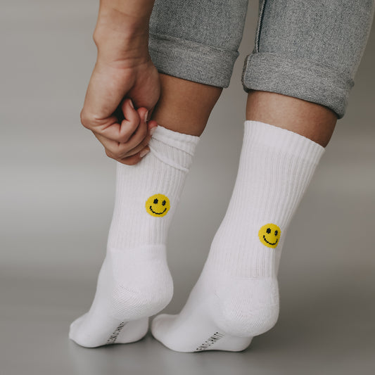 Socken gelb Smiley