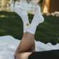 Socken gelb Smiley