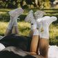 Socken gelb Smiley