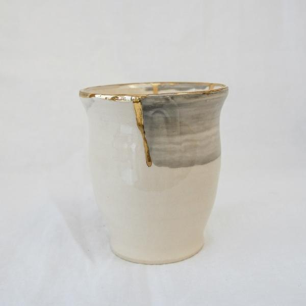 Keramik Becher grau