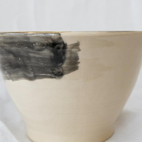 Keramik Schüssel dunkelgrau